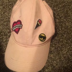 A Hat that has been worn but tag has been ripped